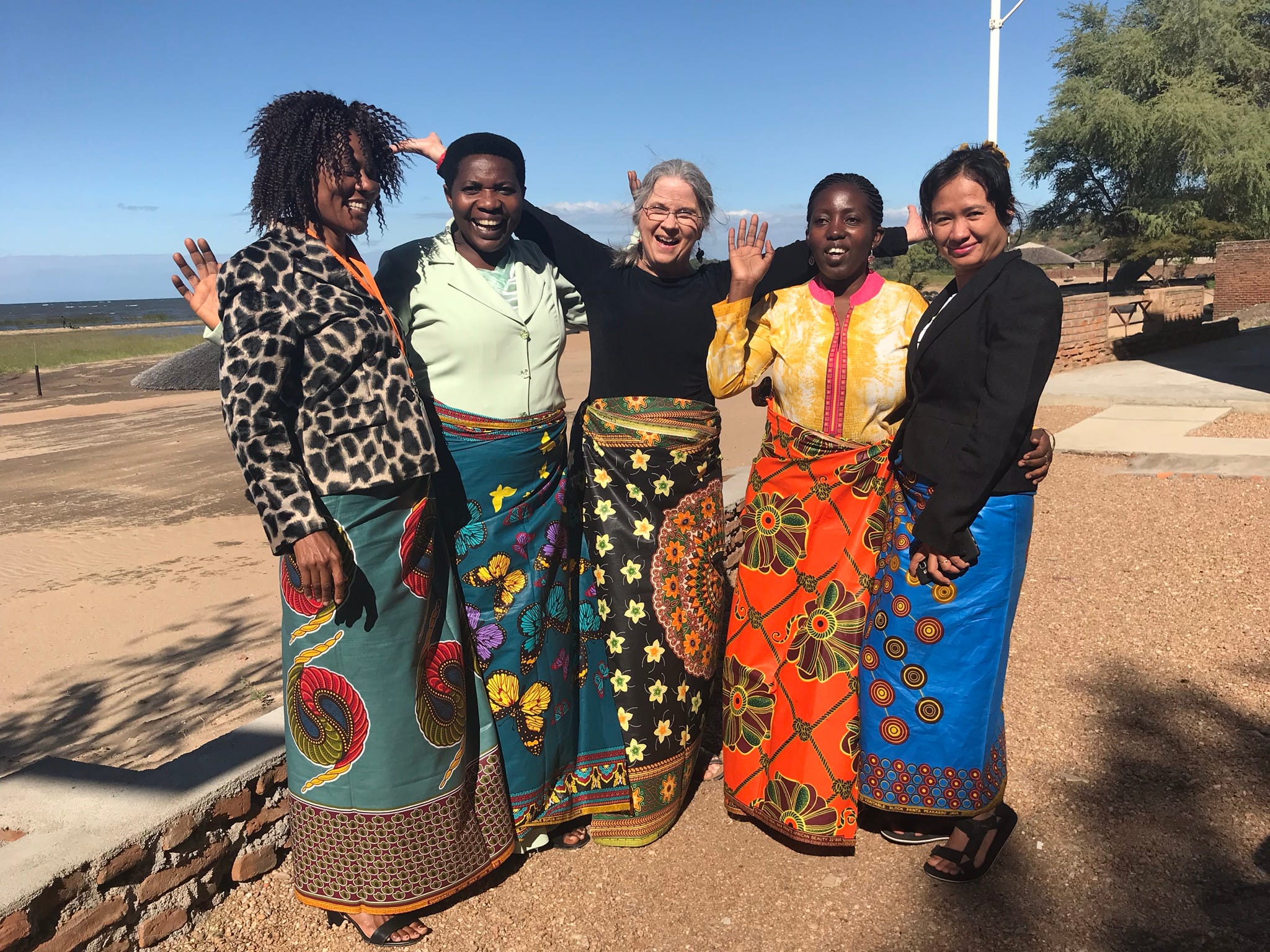 Debbie Dortzbach of World Relief with women leaders she taught at a Families for Life Summit in 2018 on Lake Malawi. The participants are leaders from Burundi, Rwanda, Malawi, and Cambodia.